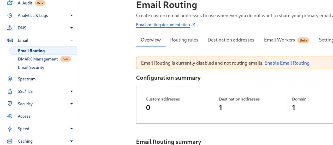 iCloud Cloudflare Email Routing