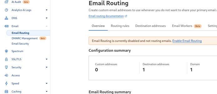 iCloud Cloudflare Email Routing