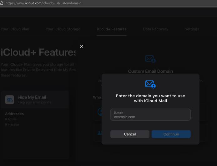 iCloud Catchall Email