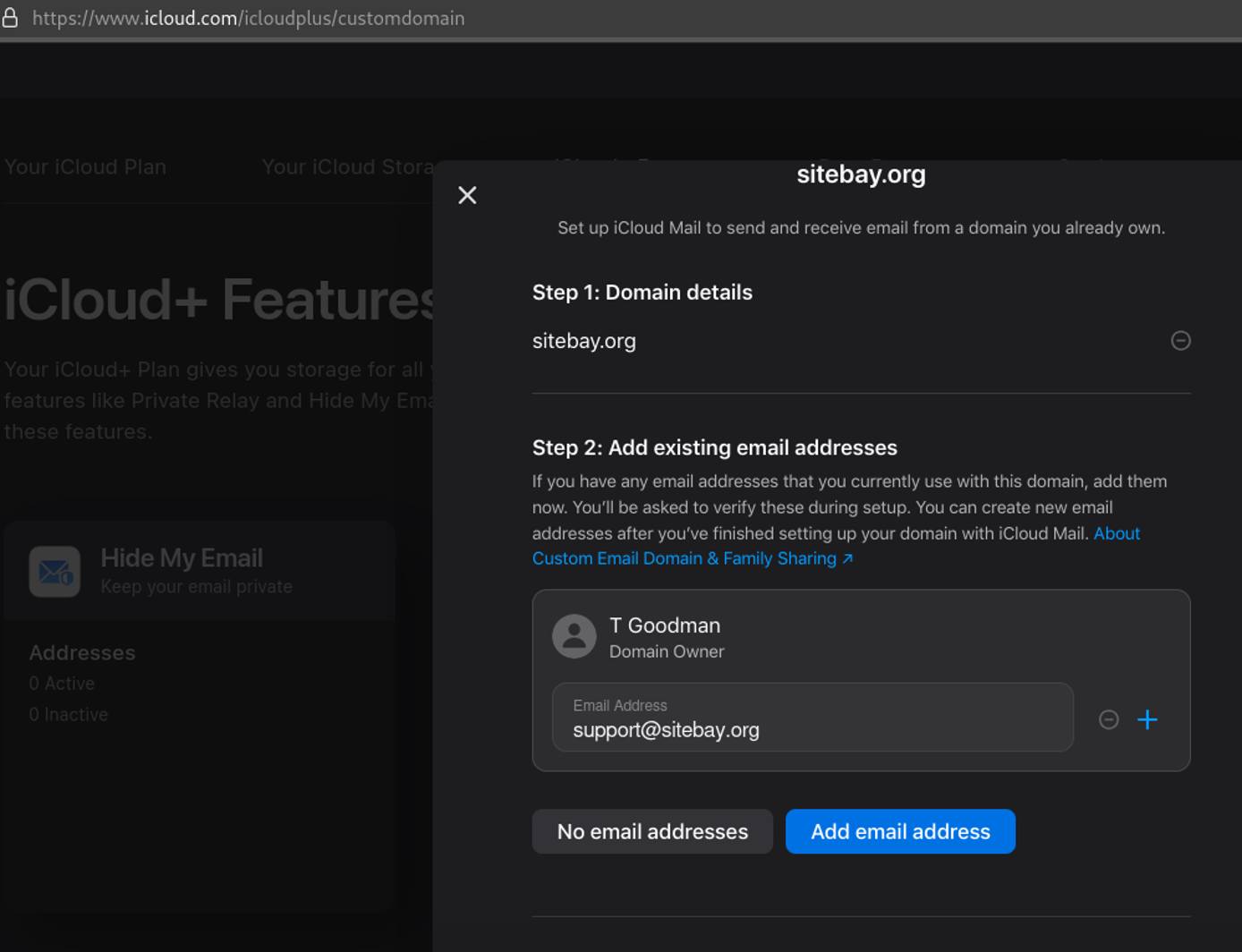 iCloud Catchall Email